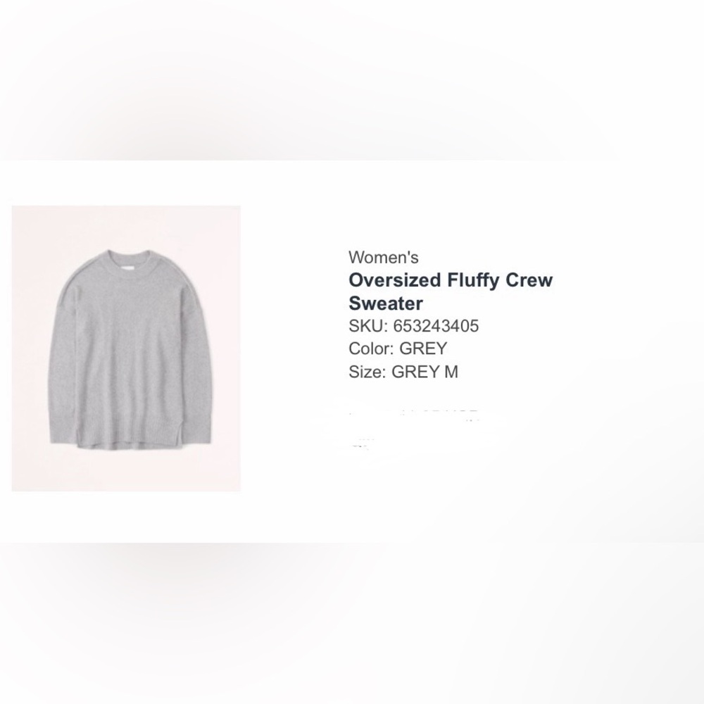 Grey Abercrombie & Fitch Sweater